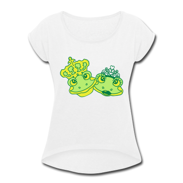 Pärchen T-Shirt - gesichter prinz koenig froschkoenig paar paerchen