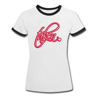 Pärchen T-Shirt - kontur taken vergeben liebe verliebt paar paerchen