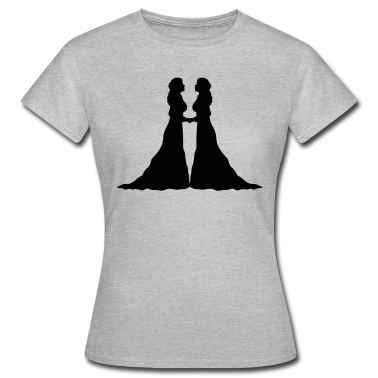 Pärchen T-Shirt - 2 Freundinnen Paerchen Paar Liebe verliebt lesbisc