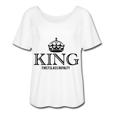 Pärchen T-Shirt - KING Koenig Paar Paerchen Royal 2reborn bl