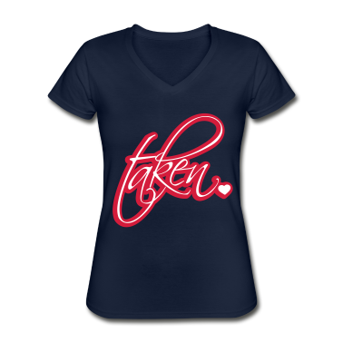 Pärchen T-Shirt - kontur taken vergeben liebe verliebt paar paerchen