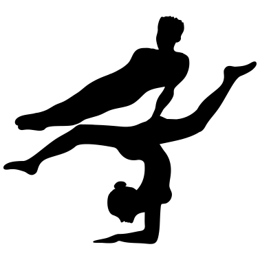 Motiv team 2 freunde paar paerchen liebe mann gymnastik