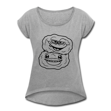 Pärchen T-Shirt - gesicht 2 freunde team paar paerchen liebe kartoff