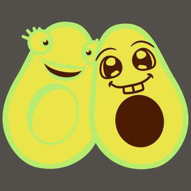 Motiv avocado girl frau weiblich paar liebe paerchen tea