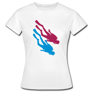 Pärchen T-Shirt - liebe paar paerchen 2 freunde team taucher verein