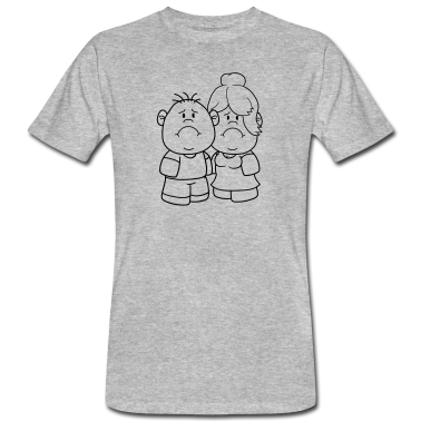 Pärchen T-Shirt - mann junge paar liebe verliebt paerchen weiblich g