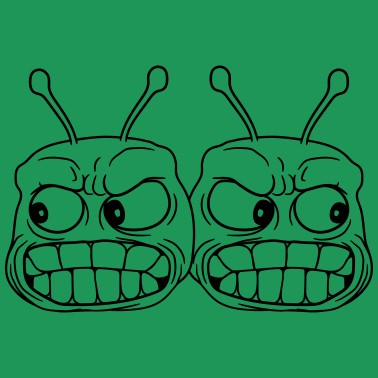 Motiv paar team 2 freunde paerchen alien monster ausseri