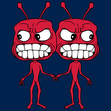 Motiv 2 freunde paar paerchen team alien monster ausseri