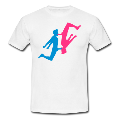 Pärchen T-Shirt - 2 freunde paar paerchen 69 blowjob lutschen blasen