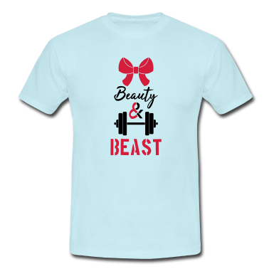 Pärchen T-Shirt - paerchen huebsch beauty and beast paar liebe verli