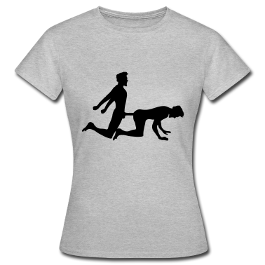 Pärchen T-Shirt - doggy style von hinten 2 paar paerchen penis gross