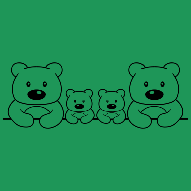 Motiv baeren familie verliebt liebe paerchen baby kind j