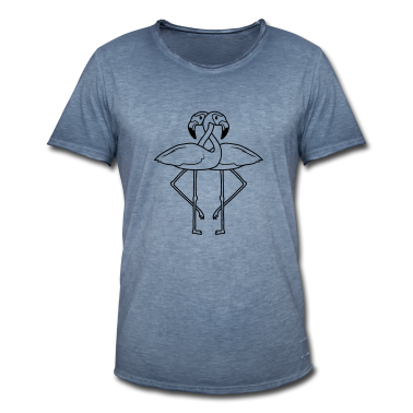 Pärchen T-Shirt - 2 freunde team paar liebe paerchen verliebt flamin