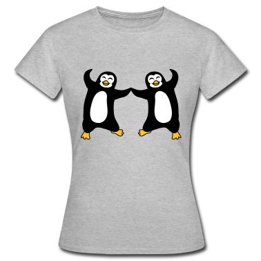 Pärchen T-Shirt - 2 freunde paar team liebe verliebt paerchen pingui