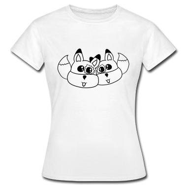 Pärchen T-Shirt - 2 freunde team paar liebe paerchen schwanz gesicht