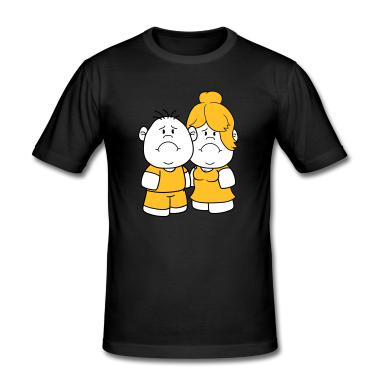 Pärchen T-Shirt - mann junge paar liebe verliebt paerchen weiblich g