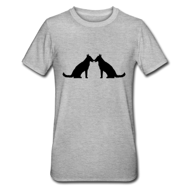 Pärchen T-Shirt - 2 freunde paar paerchen liebe team sitz sitzender