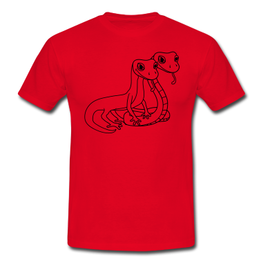 Pärchen T-Shirt - team paar 2 freunde paerchen liebe gesicht schlang