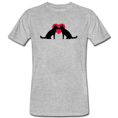 Pärchen T-Shirt - herz 2 freunde paar paerchen liebe team sitz sitze