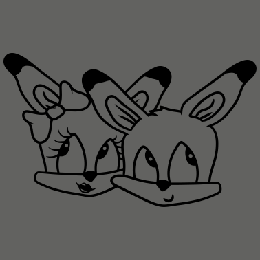 Motiv kopf gesicht paar 2 freunde team paerchen liebe sc