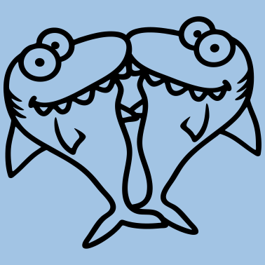 Motiv hai paerchen paar 2 freunde team liebe haendchen h