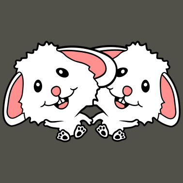 Motiv team 2 hasen freunde paar duo paerchen brueder sch