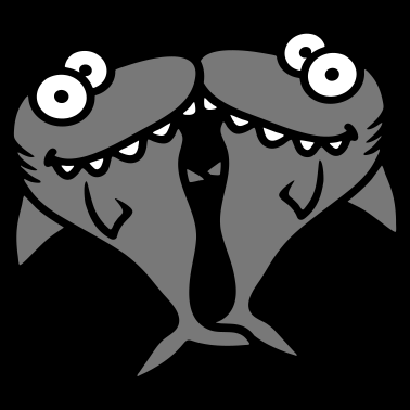 Motiv paerchen paar hai 2 freunde team liebe haendchen h