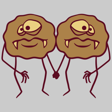 Motiv 2 freunde team paar paerchen angst furcht kot bael