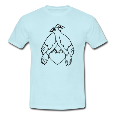 Pärchen T-Shirt - herz 2 freunde team paar liebe verliebt paerchen s