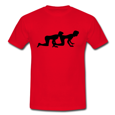 Pärchen T-Shirt - lecken arsch eat ass 2 paar paerchen liebe doggy s