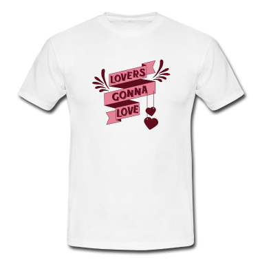 Pärchen T-Shirt - Amor LGBT Liebende Flirt Herz