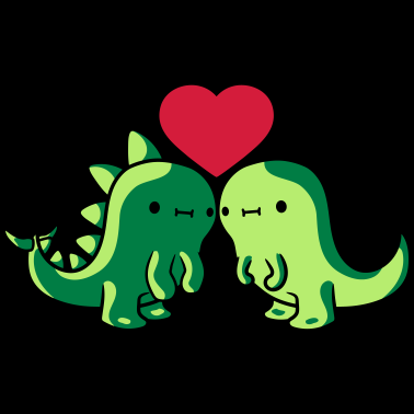 Motiv Saurier Paerchen Team