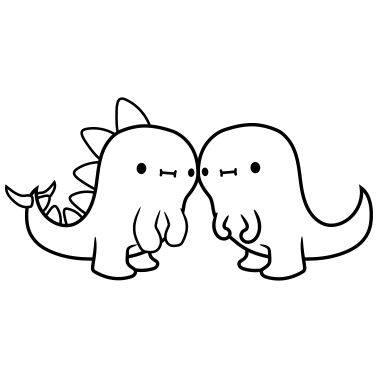 Motiv Verliebtes Dinosaurier Paerchen