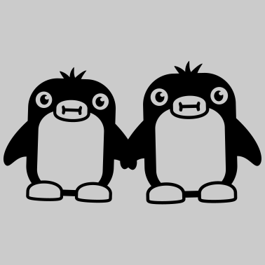 Motiv Suesses Pinguin Paerchen