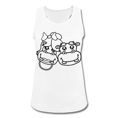 Pärchen Tank Top - paar paerchen liebe verliebt kopf gesich