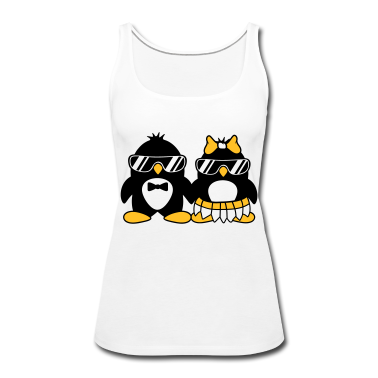 Pärchen Tank Top - pinguin paar liebe paerchen verliebt sonnenbrille