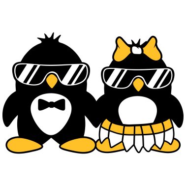 Motiv pinguin paar liebe paerchen verliebt sonnenbrille