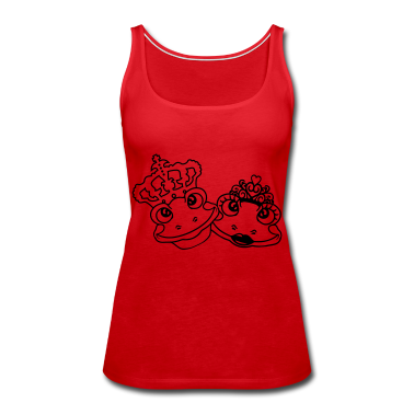 Pärchen Tank Top - gesichter prinz koenig froschkoenig paar paerchen