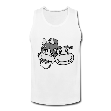 Pärchen Tank Top - paar paerchen liebe verliebt kopf gesich