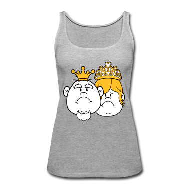 Pärchen Tank Top - gesichter prinz koenig paar paerchen liebe prinzes