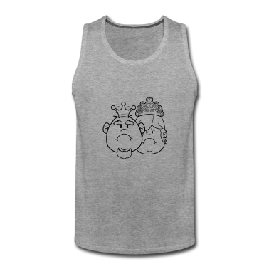 Pärchen Tank Top - gesichter prinz koenig paar paerchen liebe prinzes