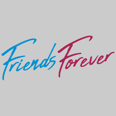 Motiv friends forever paerchen geschrieben cool logo cre