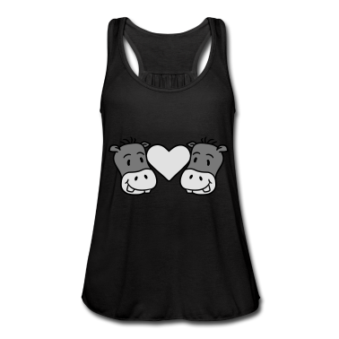 Pärchen Tank Top - paar paerchen team 2 freunde kopf gesich