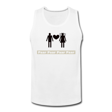Pärchen Tank Top - Kuesse verliebt Paare frisch Hochzeit Paerchen Zun