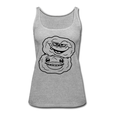 Pärchen Tank Top - gesicht 2 freunde team paar paerchen liebe kartoff