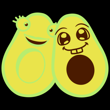 Motiv avocado girl frau weiblich paar liebe paerchen tea