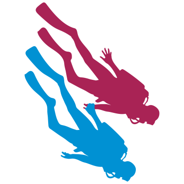 Motiv liebe paar paerchen 2 freunde team taucher verein