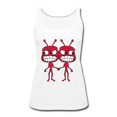 Pärchen Tank Top - 2 freunde paar paerchen team alien monster ausseri