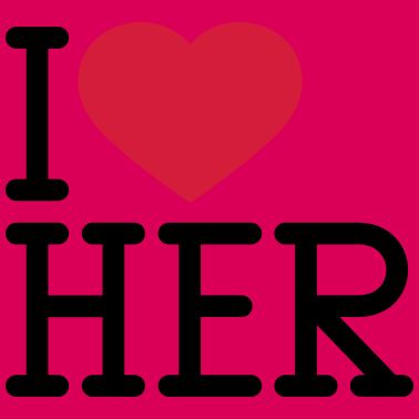 Motiv I Love Her Lesbisch Freundin Freund Paerchen Hochz