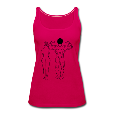 Pärchen Tank Top - frau paar paerchen liebe nackt muskeln muckis koer